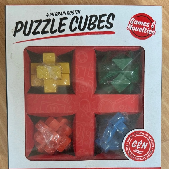 Brain Bustin' Puzzle Cubes - Multicolor Set - Picture 1 of 3